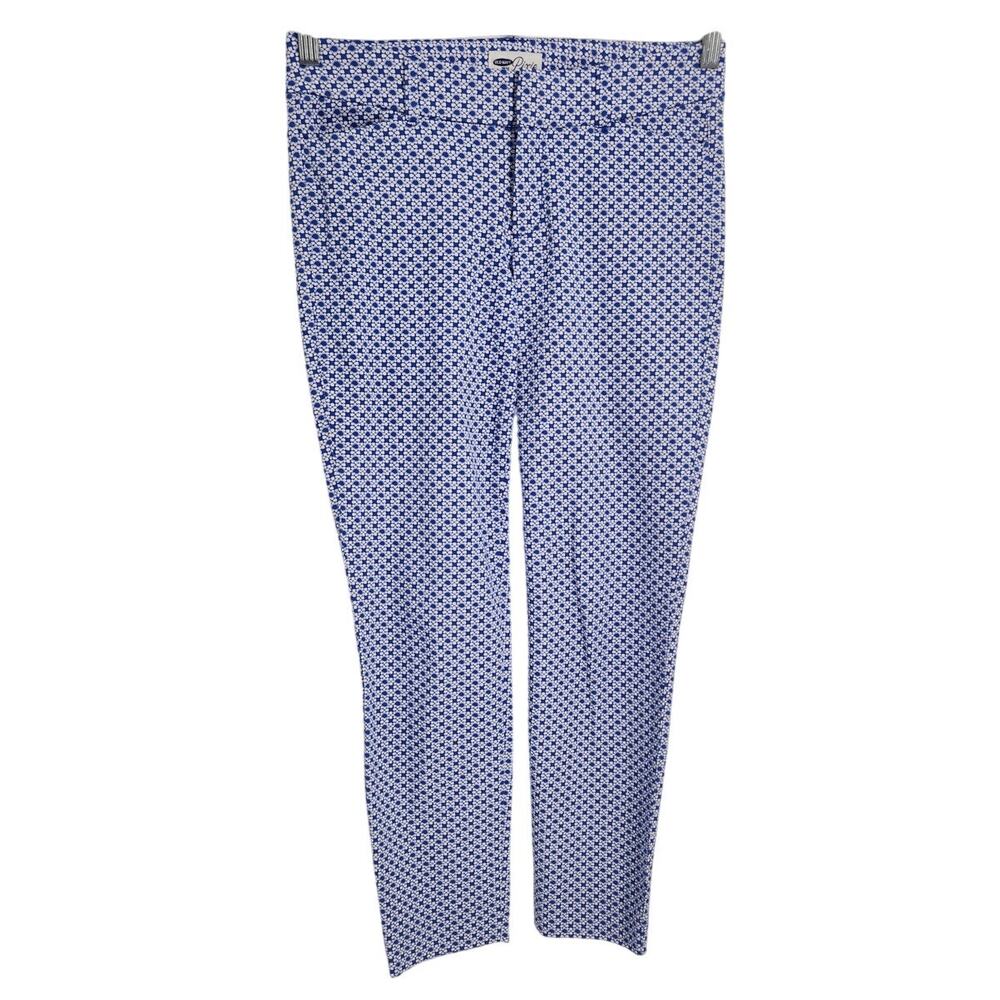 Old Navy Blue and White Pixie Pants Womens Size 4